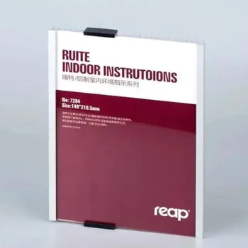 149*210.5mm In Alluminio Ufficio Indicatore Etichetta Telaio Montaggio A Parete Interna Etichetta Adesiva Titolare Documento Display Porta Segnaletica Caso Annuncio