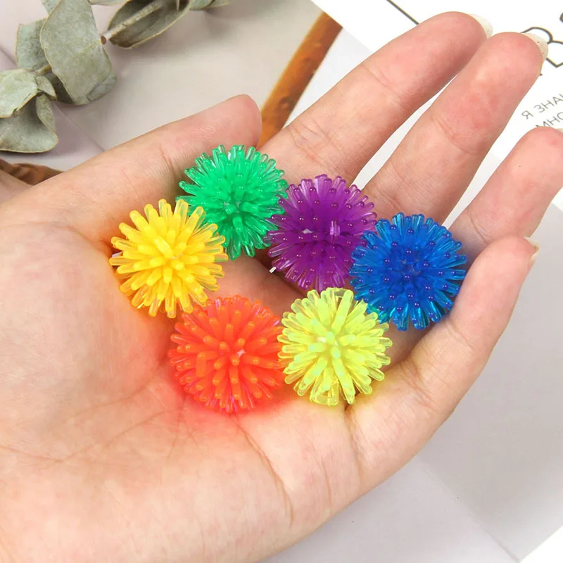 6Pcs Spiky Ball Fidget Toy Small Size For Kids Children Autism Sensory ADHD Anxiety Relief Juguete Antiestres Exercise Grip Ball infinity cube flip adhd toys anxiety toy fingertips for game puzzle antistress magic finger fidget autism hand gifts children