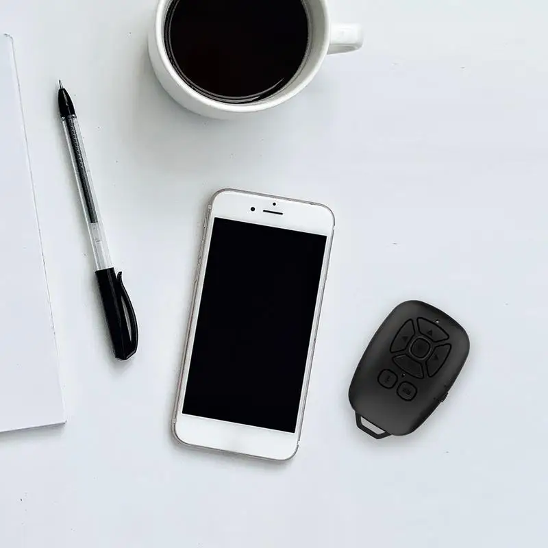 Telecomando Page Turner Bluetooth - Per Sfogliare Pagine, Selfie E Controllo Video, Compatibile Con Smartphone E Tablet (Nero) - Foto 4