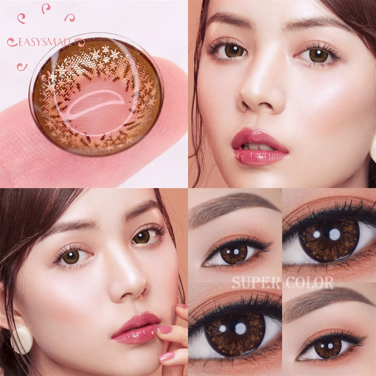 

starlight brown Natural Color Lens Eyes Yearly Color Contact Lenses For Eyes small Beauty pupil Contact Lens Eye Cosmetic