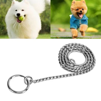 Pet P Chain Metal Pet Dog Collar Snake Chain Pet Decoration Fine Workmanship Easy Using Durable Portable for Walking Training