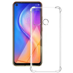 Clear Shockproof Silicone Phone Case - Transparent Protective Cover for Camon 15 (Shockproof Case)