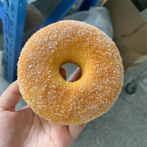 4.1inch Large Baked Doughnuts Recipe Soft Deliciously Pearlescent Cinnamon Sugar Coating Handmade Snack Original Brunch Donut - Image 6