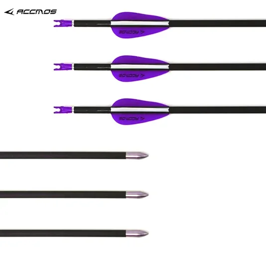  6-18pc ID4.2mm Pure Carbon Arrow 32inch Sp 300 400 500 600 700 800 900 1000 1.75inch Vane For recurve compound bow Archery  ﻿