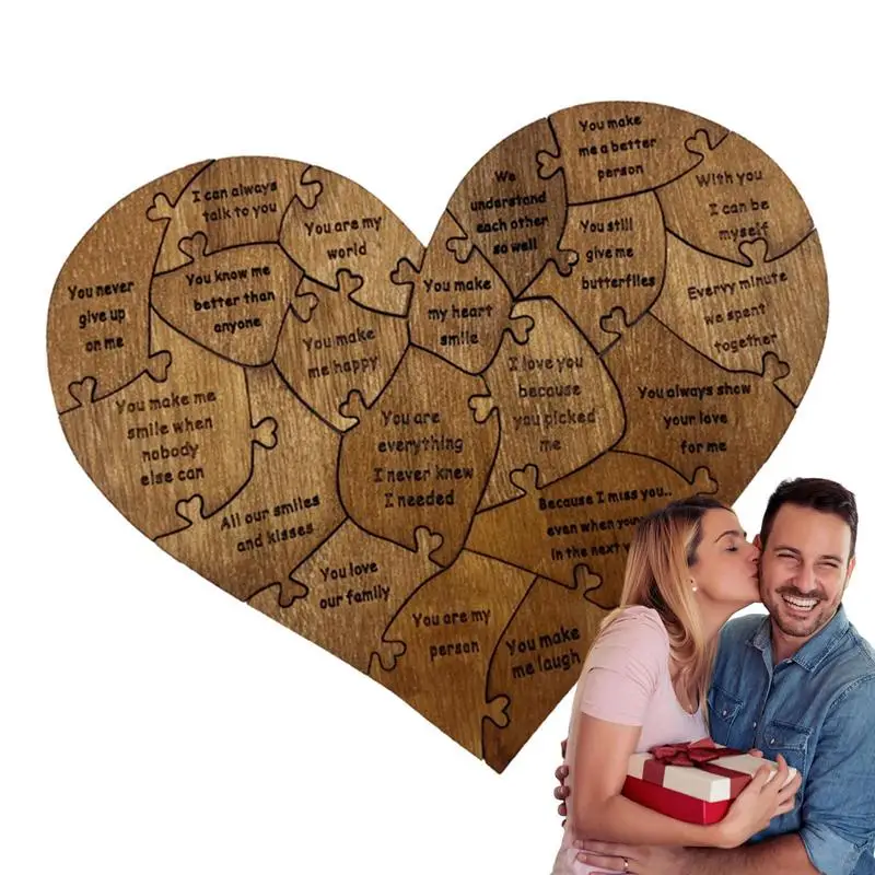 

Heart Shaped Wood Puzzle 2024 Wood Puzzle Love Reasons Why I Love You Romantic Puzzles Boyfriend And Girlfriend Family Present