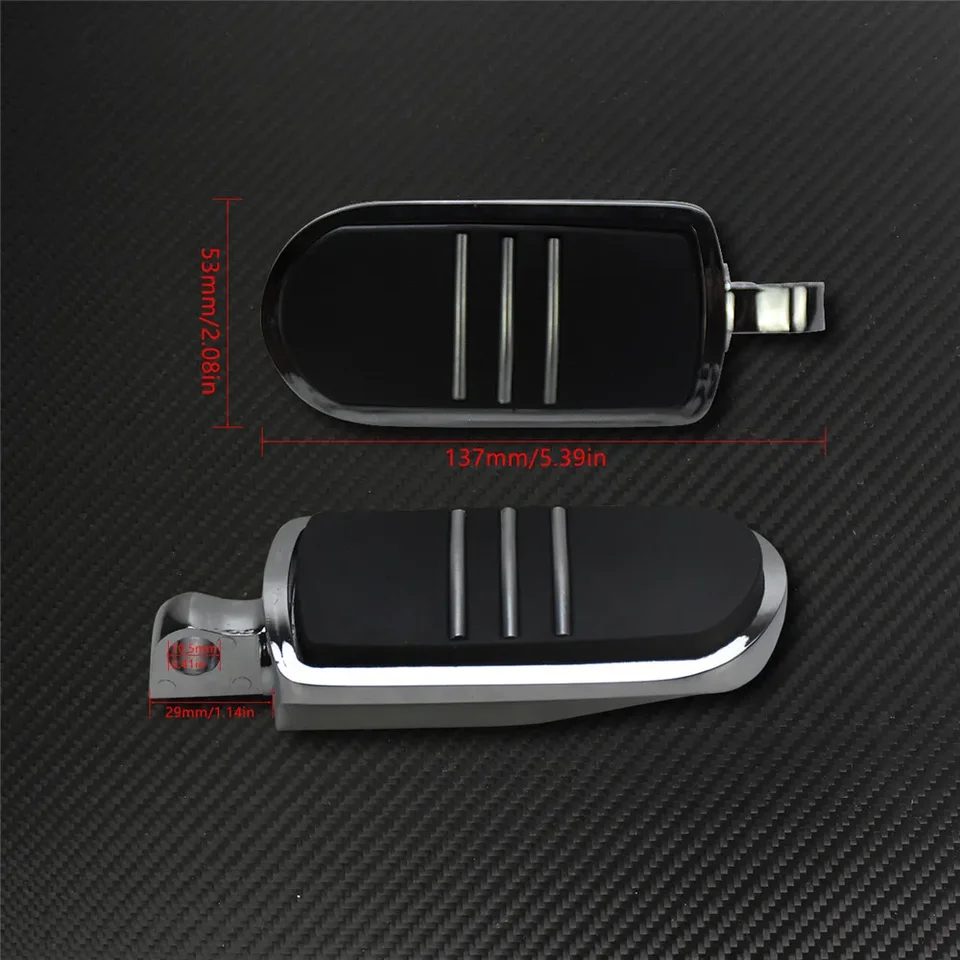 Kit Fixation Cheville Pied Réglable Chromé 32 Mm Pour Harley - HDBUBALUS