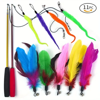 Retractable Cat Teaser Set 1