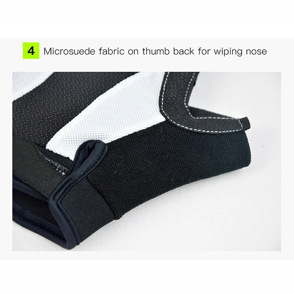DAREVIE MTB Cycling Gloves Gel Padded Shockproof Breathable Half Finger Cycling Gloves Quick Off Thumb Sweat Wiper Bike Gloves 3
