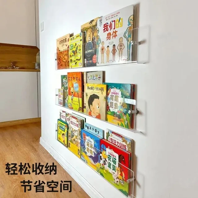 Creative Acrylic Book Shelves, Children's Picture Books Storage Shelves,  Wall Hanging Rack, Magazine Rack - AliExpress