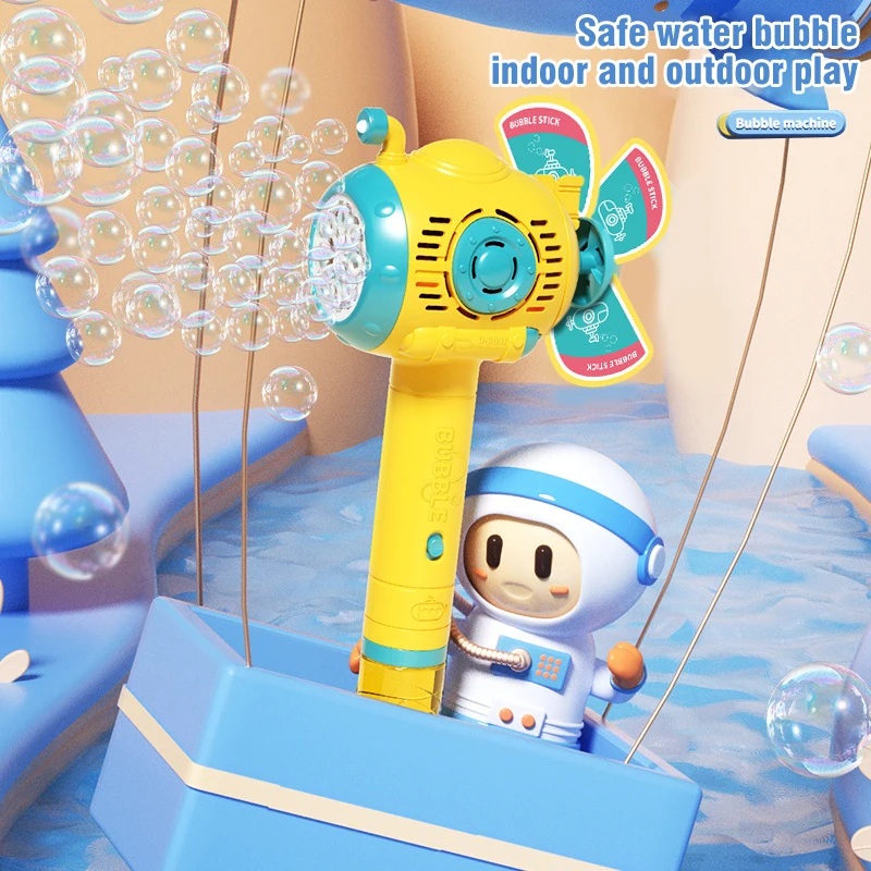 Electric Bubble Gun Kids Bubble Machine Automatic Soap Blower
