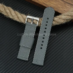 Men's Breathable Nylon Watch Strap with Quick Release - 20mm (Grey)