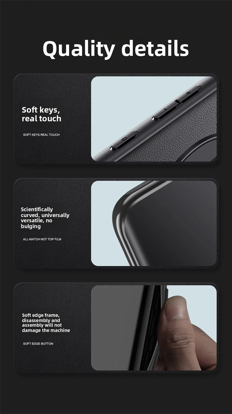 Carbon Fiber Magnetic Stand Protective Case - Hard PU Back Cover