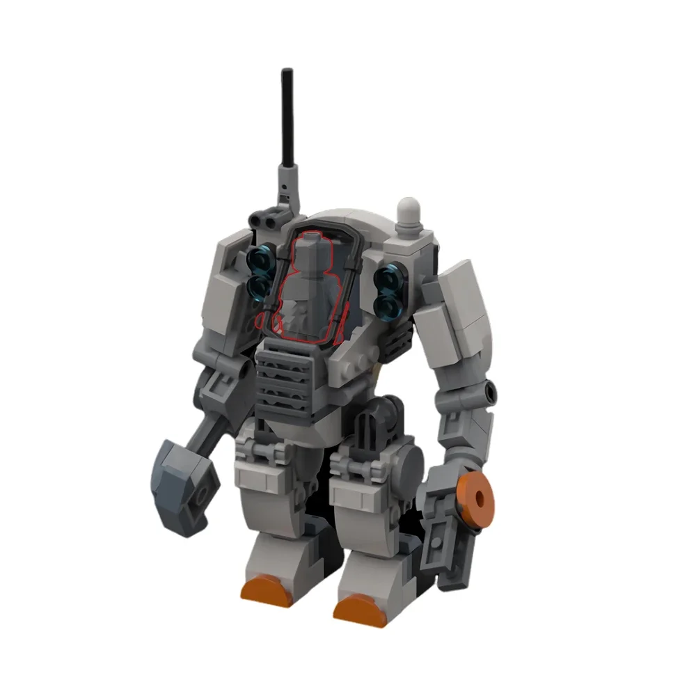 Moc Mech Modello Beefed-Up City Space Construction Guardian Building Blocks Mech Mercury Hardsuit Bricks Toy For Children Gift