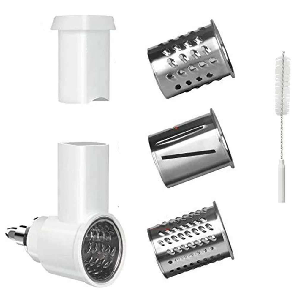 Cheese Slicer Shredder Attachment for Kitchenaid Stand Mixer Replace Kitchenaid Shredder Accessories with 3 Blades food mixer