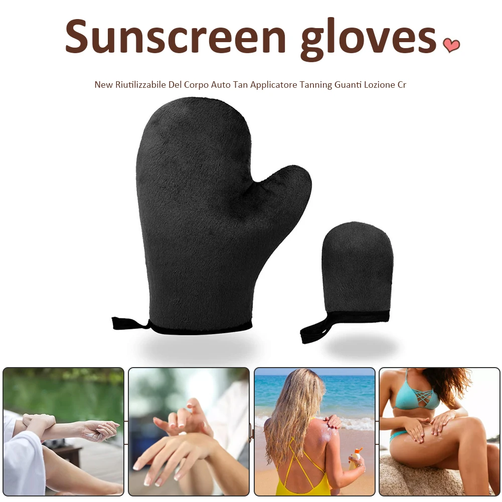 New Reusable Body Self Tan Applicator Tanning Gloves Cream Lotion