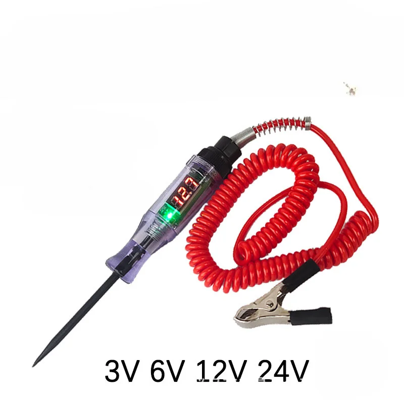 

Automotive digital display electric pen circuit detection 6V/12V/24V electrical line vehicle multi-function induction test pen