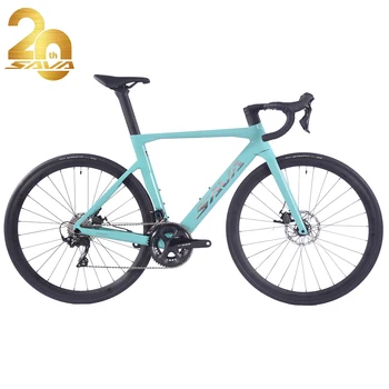 SAVA 20th Anniversary Road Bike Racing Integrated Handlebar Full Carbon Fiber Bike with 22 Speed ​​Kit Adult Road Bike 6
