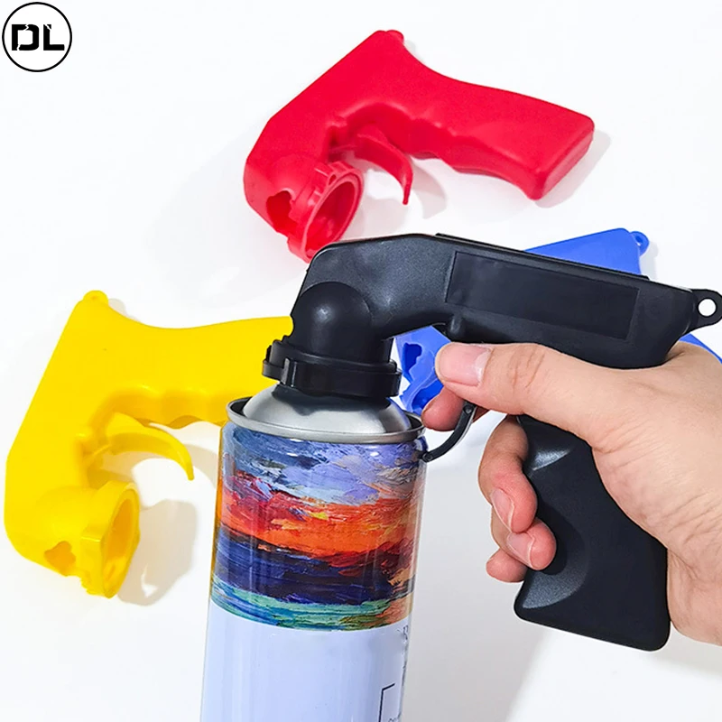 

Spray Adaptor Paint Care Aerosol Spray Gun Handle with Full Grip Trigger Locking Collar Car Maintenance Painting Paint Tool