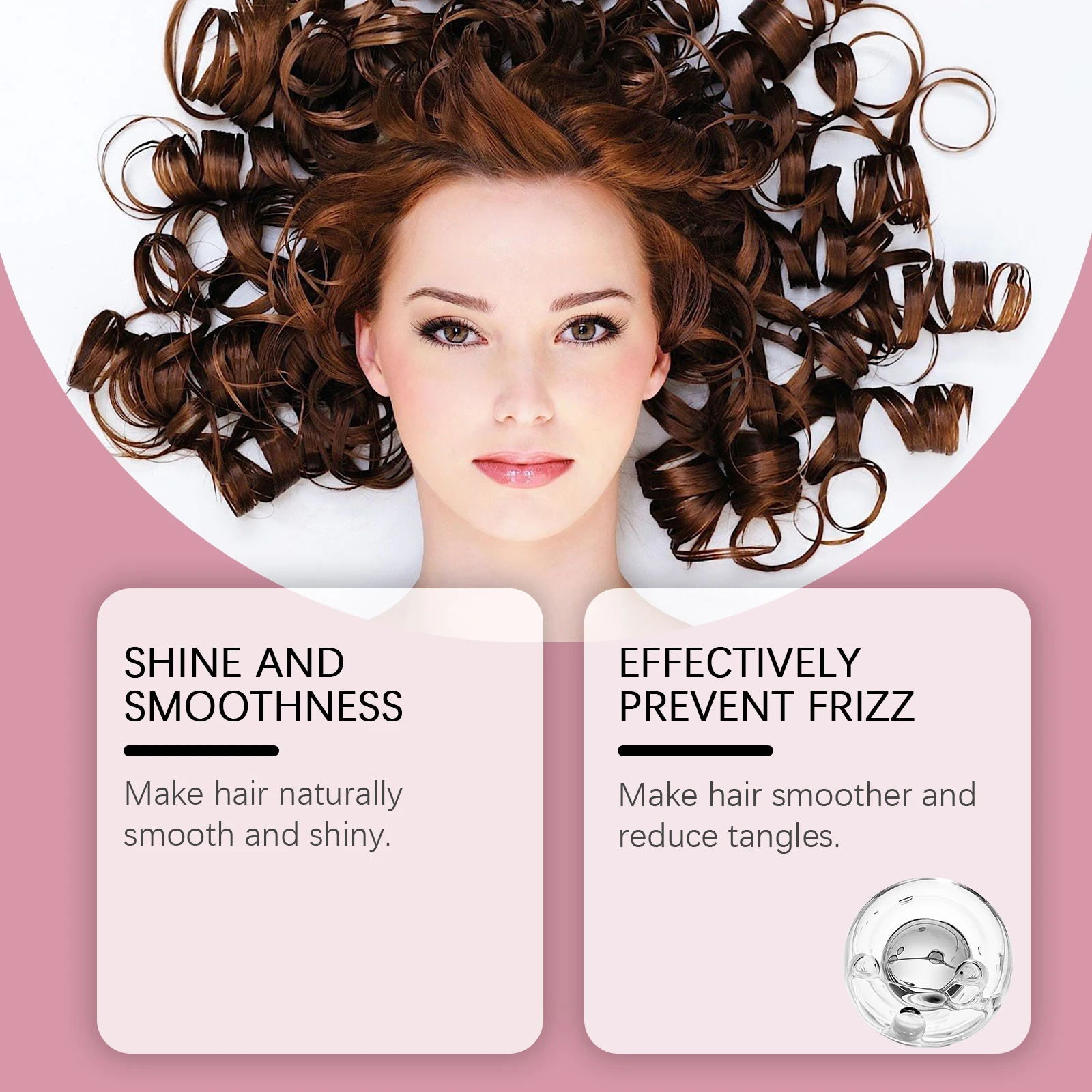 Coconut Oil Hair Curling Cream Curl Enhancer Booster Moisturize Soften Defining Curls Anti-Frizz Elastin Fluffy Styling Hair Wax