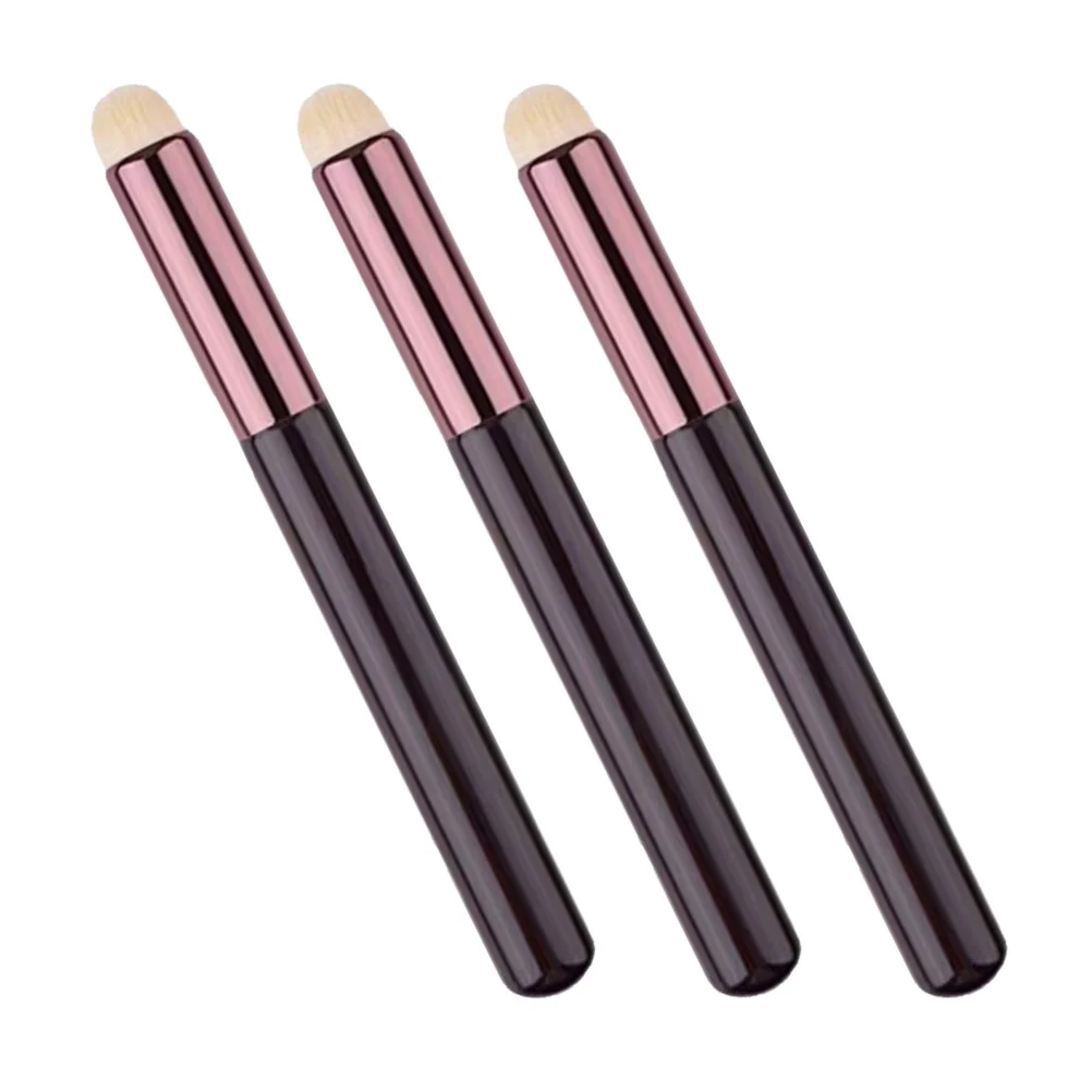 

3 Pcs Concealer Brush Lip Makeup Lips Smudge Professional Gloss Artificial Fiber with Wooden Handle Tools Lipstick