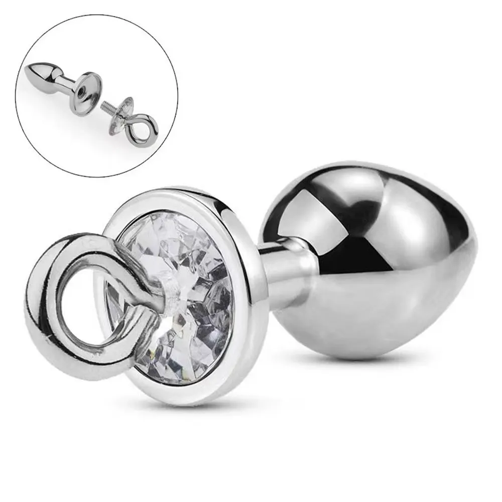 Diamond Anal Plug Metal Butt Plug For Prostate Stimulation_voghion.com