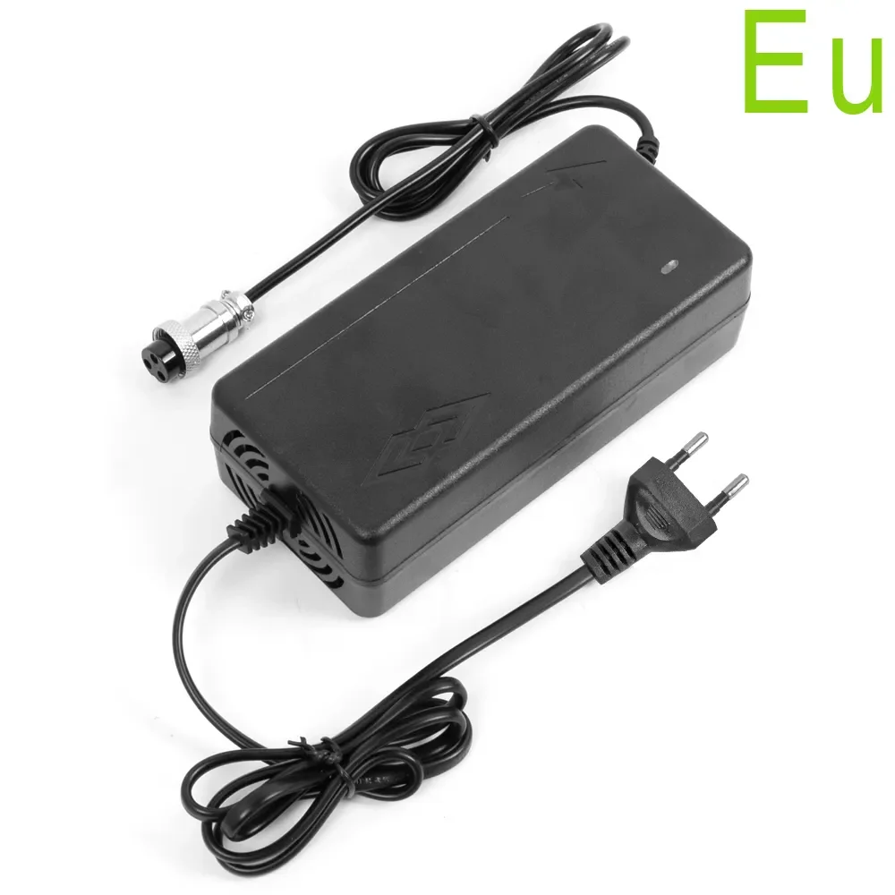 パワー・チャージャー 54.6V 2A バッテリー充電器 3 プロングジャック GX16 Kugoo M4