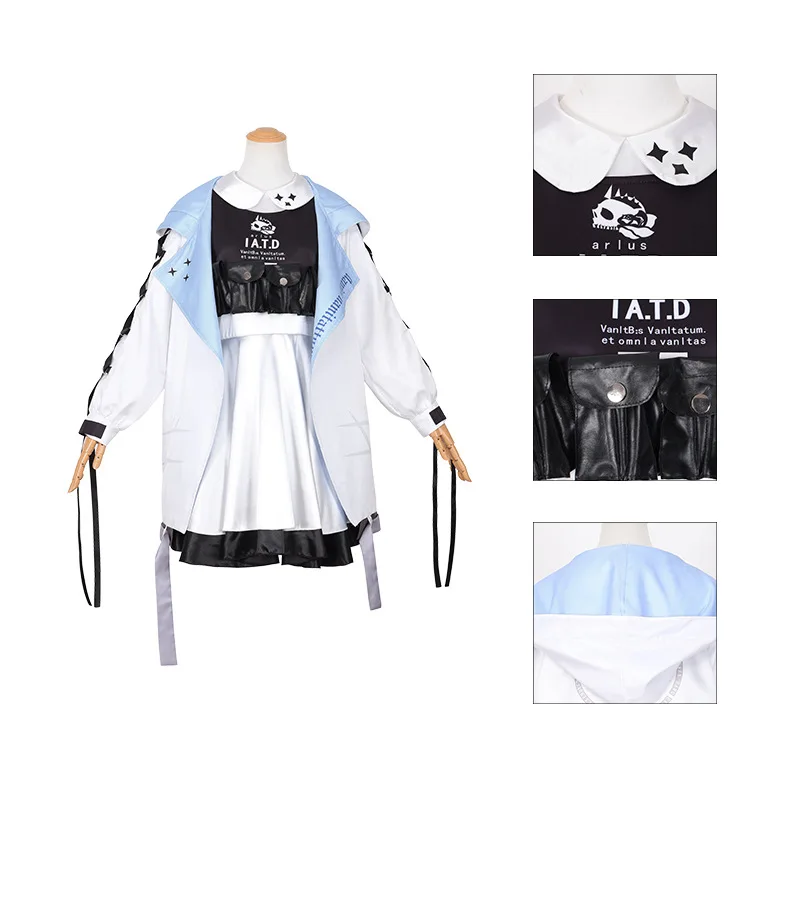 Blue Archive: Hakari Atsuko | White Cosplay Costume Set 20 Blue Archive Hakari Cosplay Costume for Women (Unofficial)