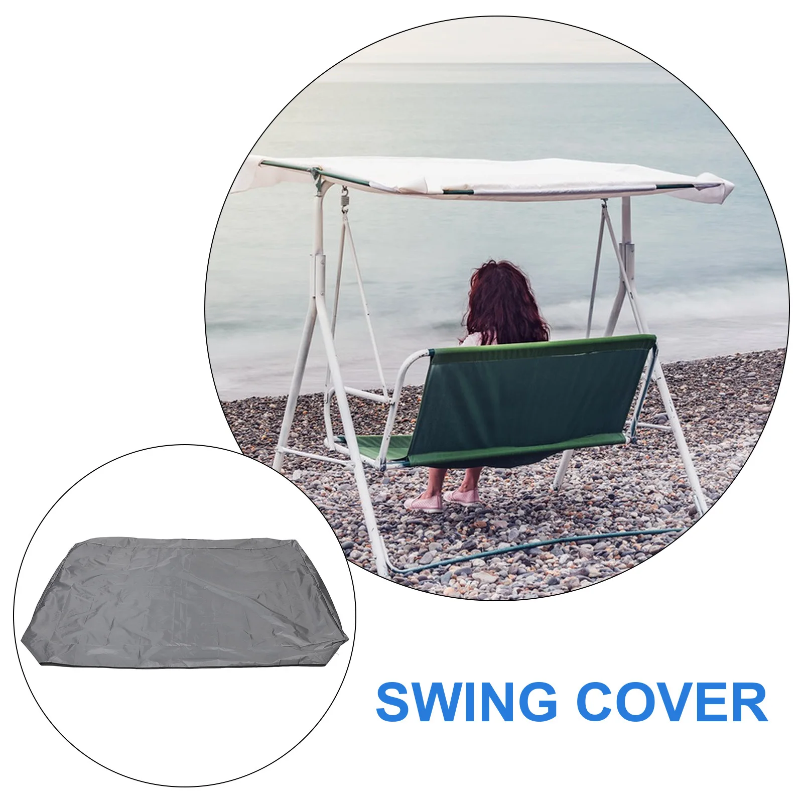 Oxford Cloth Outdoor Swing Canopy Cover Replacement Sunproof Protective Cover for Swing Chair Garden Patio Hammock