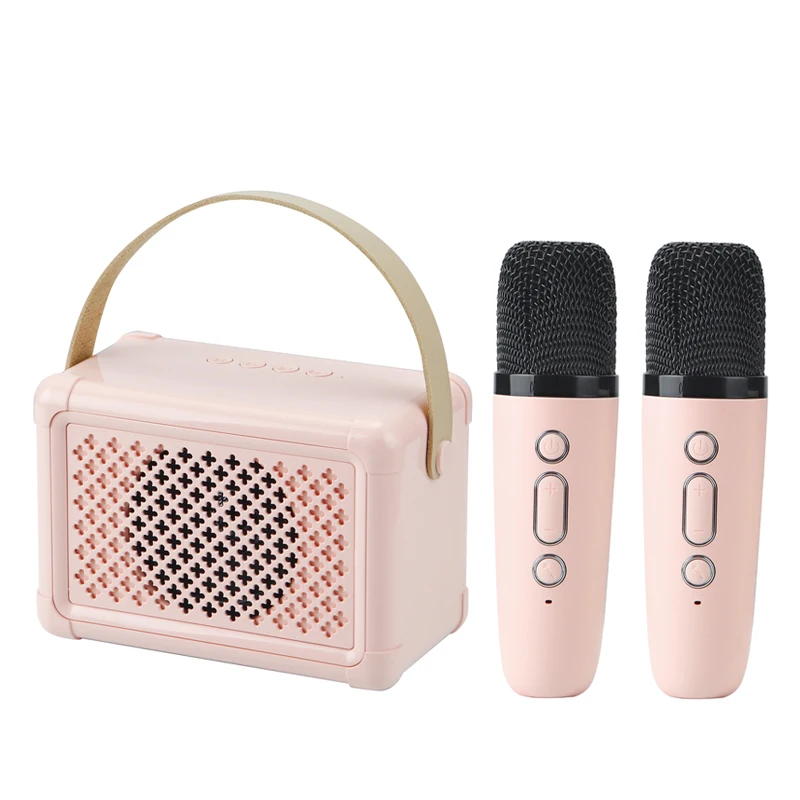 Mini machine de karaoké portable pour enfants, ensemble de microphones,  haut-parleur Bluetooth, déterminer les micros - AliExpress