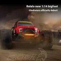 Rarello Gladiator Rog14 Rc Car 1/14 Brushless Motor 100km/H High-Speed With Led 4wd Remote Control Off-Road Vehicle Boys Gift 1