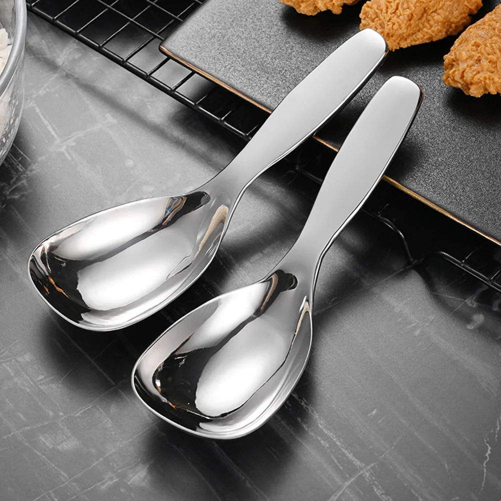 

Concentrate Serving Spoon Flatware Kitchen Rice Paddle Stainless Steel Reusable