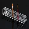 Clear 24 Slots Acrylic Eyeliner Lip Liner Pencil Holder Makeup Display Stand Organizer Makeup Brushes Shelf Cosmetic Storage Box 1