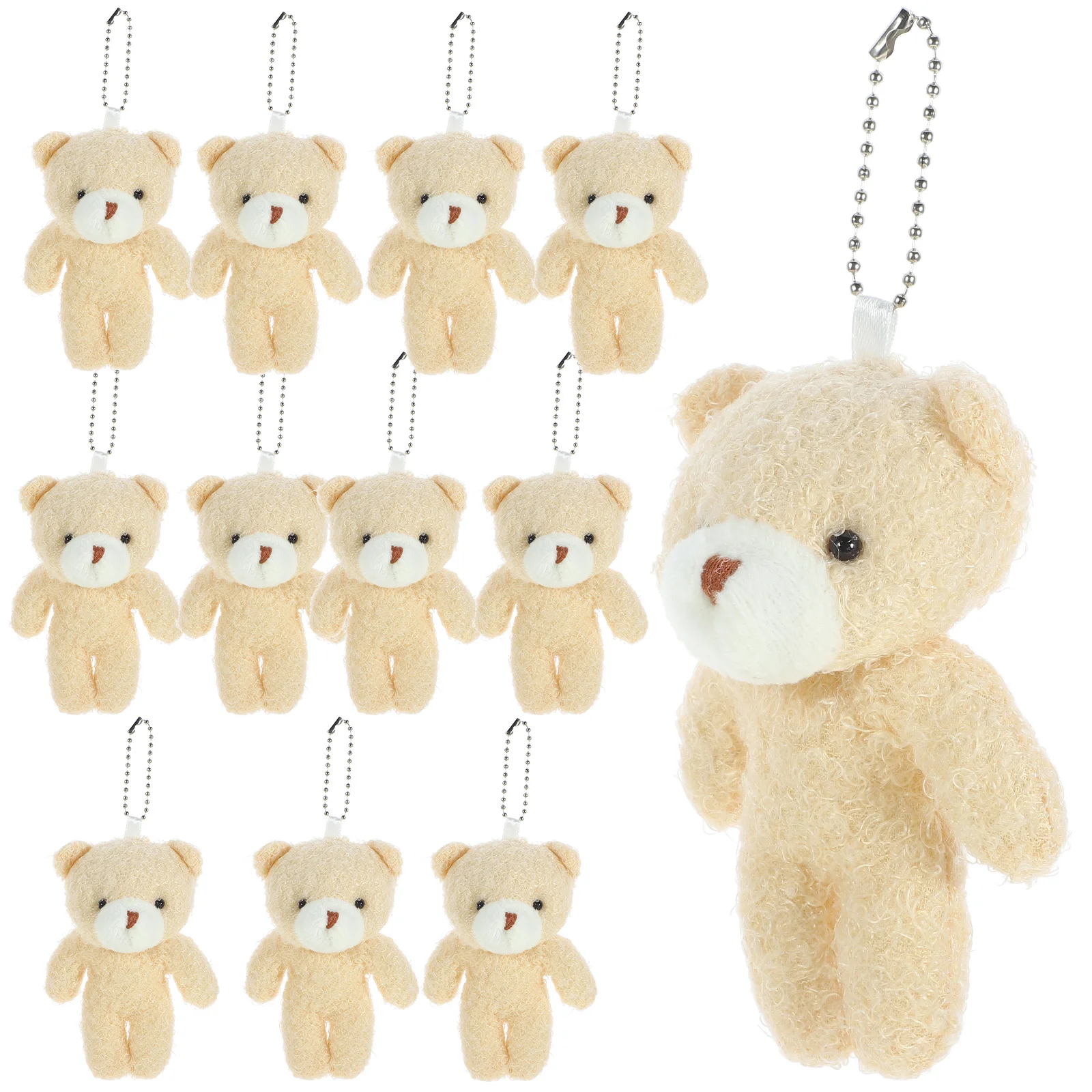 

12 Pcs Multifunction Pendant Locket Stuffed Keychain Plush Little