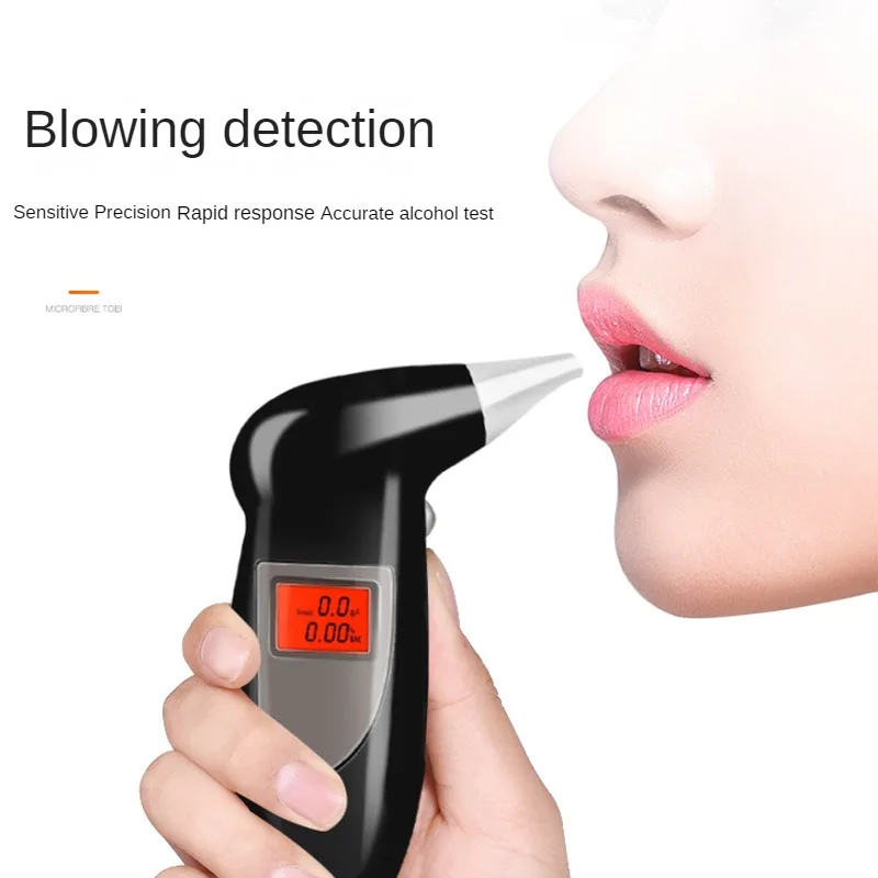

Alcohol Tester Drunk Driving Tester Detector Portable Digital Display Measuring Instrument Breath Measuring Device
