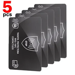 RFID Blocking Protector Card for Enhanced Identity Theft Prevention and Travel Security (5Pcs)