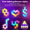 Tuya Smart RGB Quantum Light Bedroom Bedside DIY Decor LED Wall Lamp APP Sound Pickup TV Game Room Music Rhythm Atmosphere Light 6