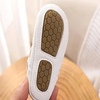 Baby Girls Shoes Fashion Solid Color Leather Flower Princess Soft Rubber Sole Non-Slip Casual Toddler First Walker 3