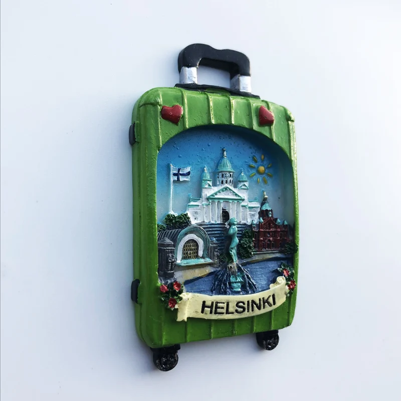 Description Picture 4 of itemEurope Finland 3D Fridge Magnets Tourism Souvenir Refrigerator Magnets Sticker Collection Handicraft Decoration Articles