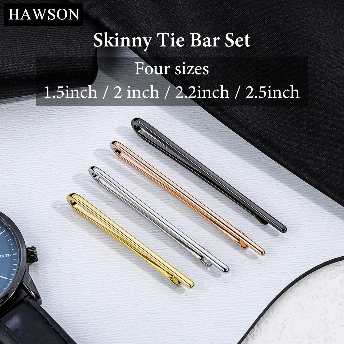 Tie Pin 4 Pieces / Lot Mens Tie Clip With Box Skinny Tie Clip Pins Bars  Golden Slim Glassy Necktie Business Suits Accessories - AliExpress