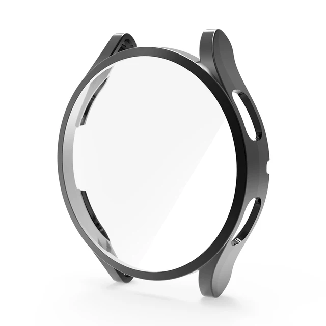 Full Cover Protective Case for Samsung Galaxy Watch 4 Accessories Soft TPU Screen Protector Galaxy watch 4 40mm 44mm Black