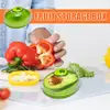 1pc Creative Kitchen Refrigerator Vegetable Fruits Crisper Containers Onion Avocado Tomatoes Lemon Fresh keeping Storage Box 3