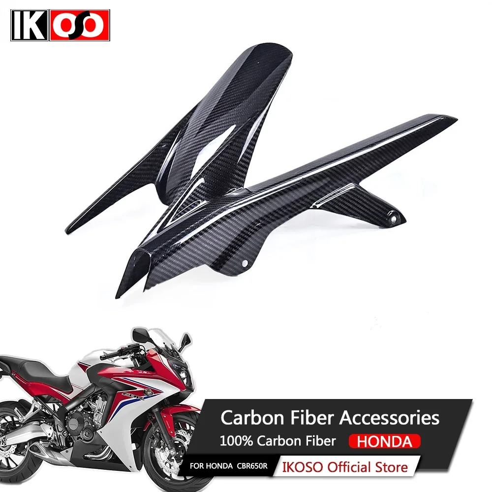 

For Honda CBR650R CBR650F Carbon Fiber Rear Fender Chain Guard 100% Full Dry Carbon Fiber Motorcycle Parts and Accessories