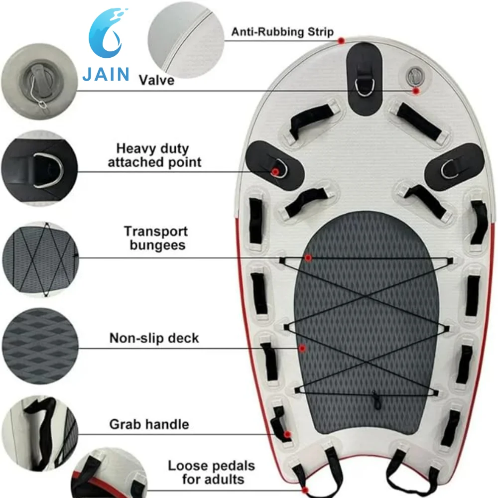 Floating Water Mat Surfboard Board Jet Ski Rescue Board for Professional Emergency Rescue by Lifeguards Fire Wave Surfing