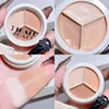 3-color Concealer Palette Moisturizing Cover Dark Circles And Acne Marks Natural Makeup Contouring Cream Shadow Cosmetics 2