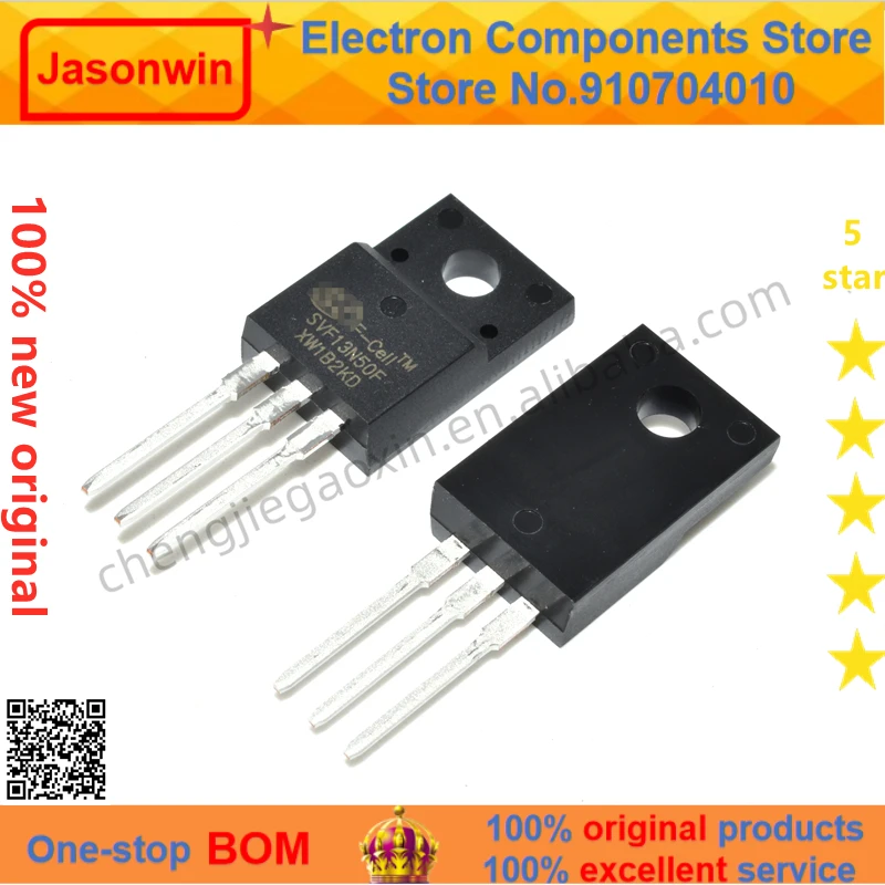 100% Nuevo 50 Unids/Lote оригинальный MOSFET SVF13N50F 13A 500V 13N50 TO-220F транзистор |