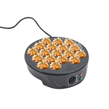 Macchina elettrica a 18 fori per palline Takoyaki, vassoio per grill Takoyaki da 750 W, mini macchina per la colazione con teglia elettrica 1