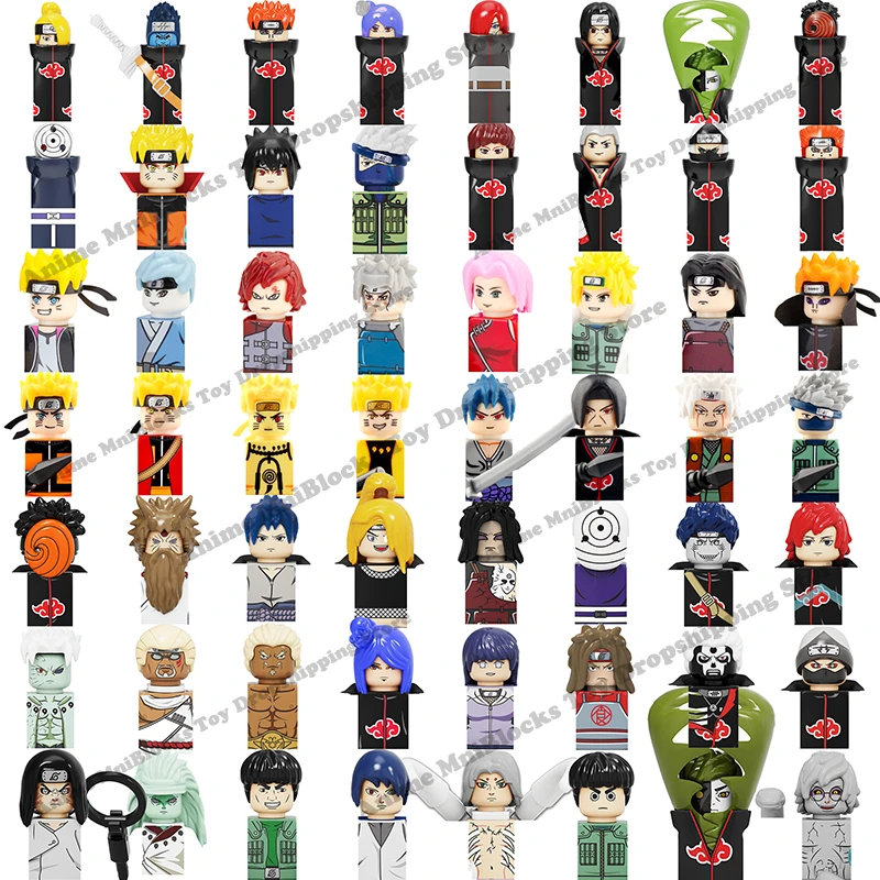 Naruto ナルト サスケの子供のためのカカシの置物 建設ブロック アニメーション ミニチュア 誕生日プレゼント ブロック Aliexpress