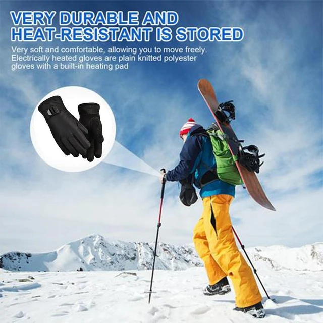 Guantes Para La Nieve Disfruta Del Invierno Sin Preocuparte Por El Frio,  Negro