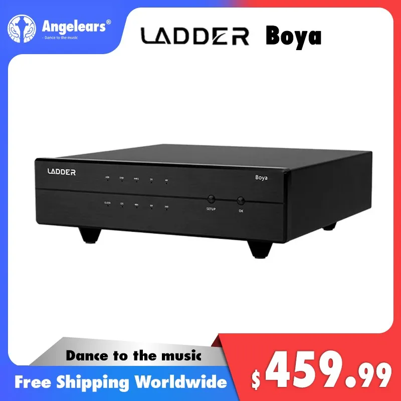 

Ladder Boya Audio der Boya Audio Interface Precise FEMTO Clock DSD512 PCM768kHz with USB2.0 Type B Digital Input