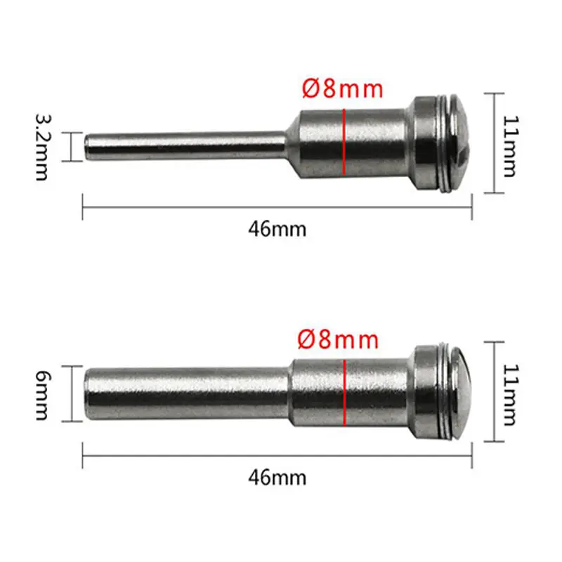 

2PCS 3.175mm/6mm Saw Blade Mandrel Cutting Disc Extension Rod Connective Rod For Dremel Rotary Power Tool Accessories